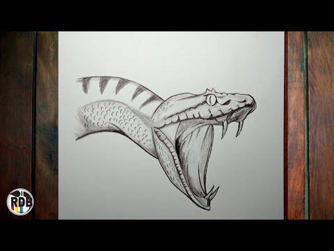 Aztec Serpent Drawing